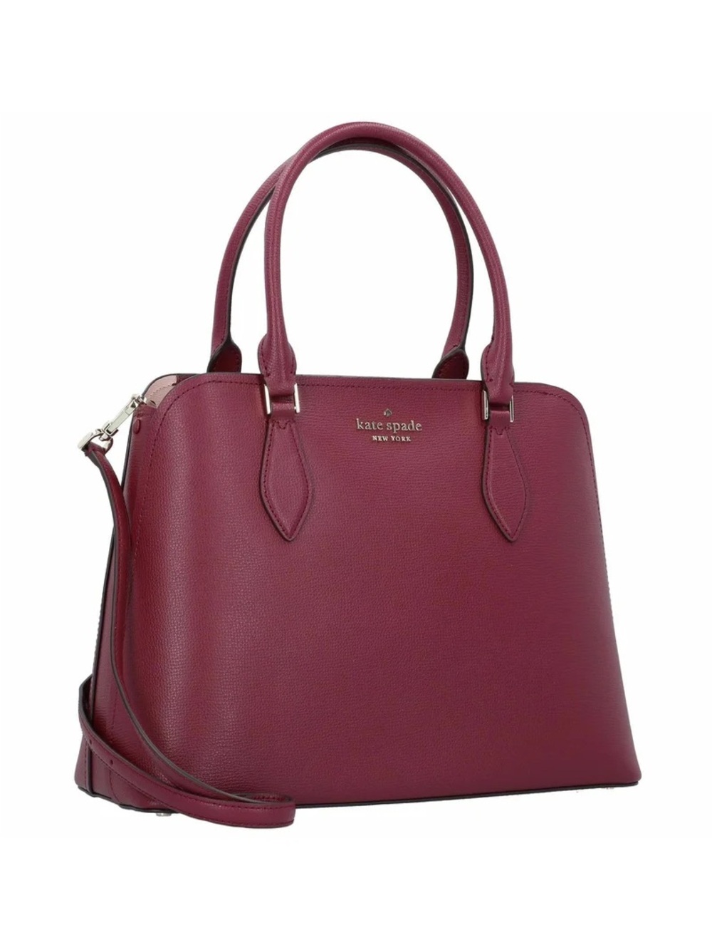 Kate Spade Darcy Small Satchel in a Rich Blackberry Preserve